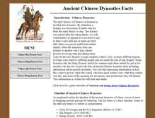Tablet Screenshot of ancient-chinese-dynasties-facts.com